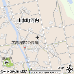 香川県三豊市山本町河内266周辺の地図