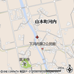 香川県三豊市山本町河内236周辺の地図