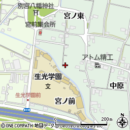 徳島県徳島市応神町中原宮ノ東73周辺の地図
