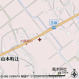 香川県三豊市山本町辻3517-2周辺の地図