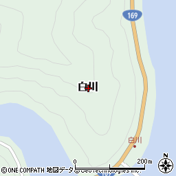 奈良県吉野郡上北山村白川周辺の地図