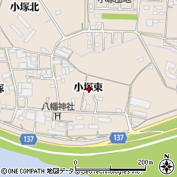 徳島県板野郡藍住町徳命小塚東周辺の地図