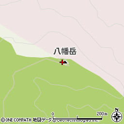八幡岳周辺の地図