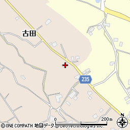 徳島県阿波市土成町宮川内古田周辺の地図