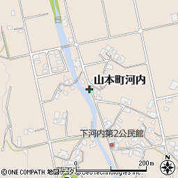 香川県三豊市山本町河内235周辺の地図