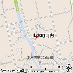 香川県三豊市山本町河内227周辺の地図