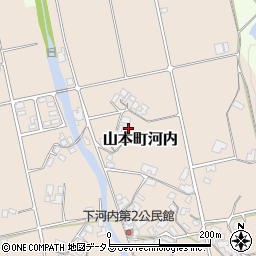 香川県三豊市山本町河内214周辺の地図