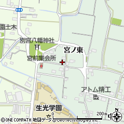 徳島県徳島市応神町中原宮ノ東周辺の地図