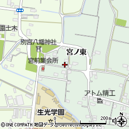 徳島県徳島市応神町中原（宮ノ東）周辺の地図