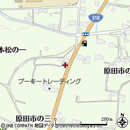 徳島県阿波市土成町吉田原田市の三周辺の地図