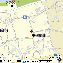徳島県阿波市吉野町西条（東姥御前）周辺の地図