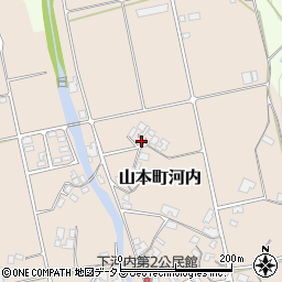 香川県三豊市山本町河内103周辺の地図