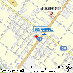 ワークマンプラス観音寺店周辺の地図