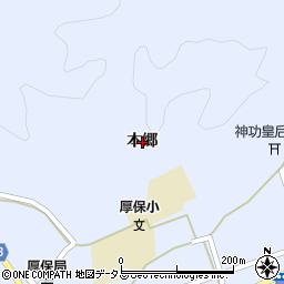 山口県美祢市西厚保町本郷周辺の地図