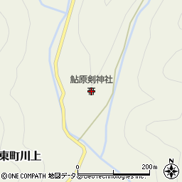 鮎原剣神社周辺の地図