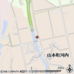 香川県三豊市山本町河内43周辺の地図