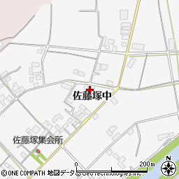 徳島県上板町（板野郡）佐藤塚（中）周辺の地図