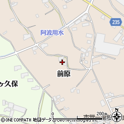 徳島県阿波市土成町宮川内前原周辺の地図