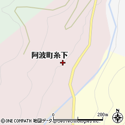 徳島県阿波市阿波町糸下周辺の地図