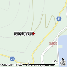 長崎県対馬市厳原町浅藻周辺の地図