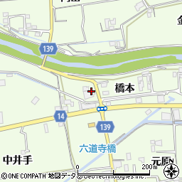 徳島県板野郡上板町七條六道寺周辺の地図
