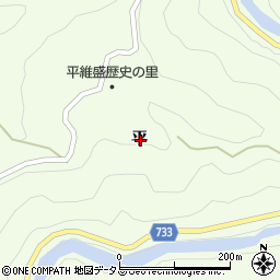 奈良県吉野郡野迫川村平周辺の地図