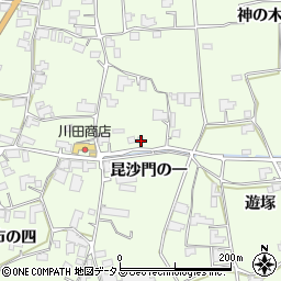 徳島県阿波市土成町吉田昆沙門の一周辺の地図
