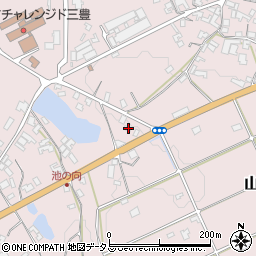 香川県三豊市山本町辻2475-1周辺の地図