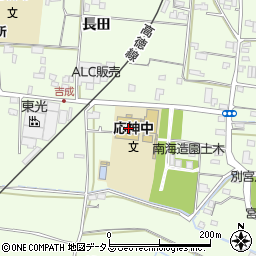 徳島県徳島市応神町吉成長田129周辺の地図