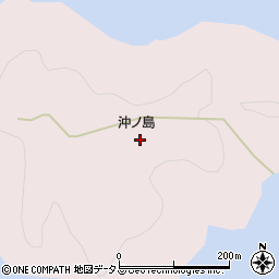 沖ノ島周辺の地図
