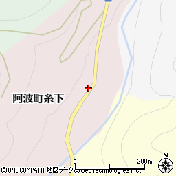 徳島県阿波市阿波町糸下32周辺の地図