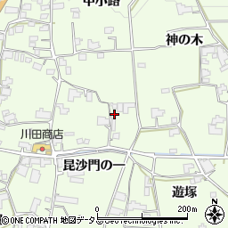 徳島県阿波市土成町吉田昆沙門の一72周辺の地図