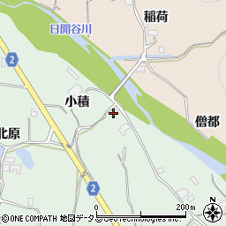 徳島県阿波市市場町上喜来小積周辺の地図
