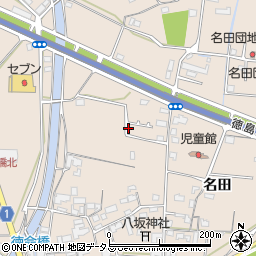 徳島県板野郡藍住町徳命名田周辺の地図