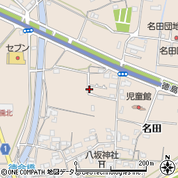 徳島県藍住町（板野郡）徳命（名田）周辺の地図