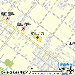 マルナカ柞田店周辺の地図
