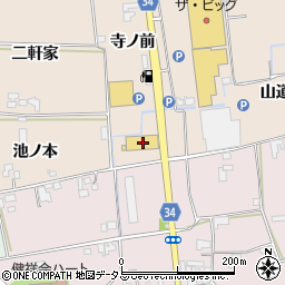 徳島県板野郡上板町椎本山伏塚602周辺の地図