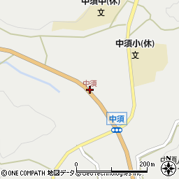中須周辺の地図