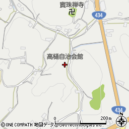 高樋自治会館周辺の地図