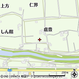 徳島県上板町（板野郡）七條（盧豊）周辺の地図