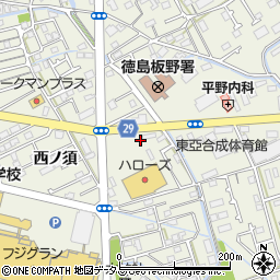 篠原商事株式会社　ドクタードライブセルフ北島ＳＳ周辺の地図