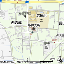 応神支所前周辺の地図