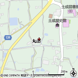 徳島県阿波市土成町土成丸山周辺の地図