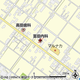 富田内科医院周辺の地図