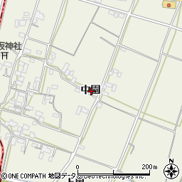 徳島県徳島市応神町西貞方中園周辺の地図