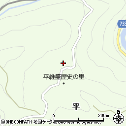 奈良県吉野郡野迫川村平72周辺の地図