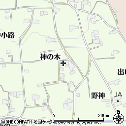 徳島県阿波市土成町吉田神の木周辺の地図