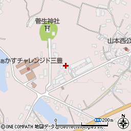 香川県三豊市山本町辻1413-1周辺の地図