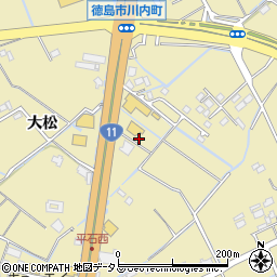 徳島甲羅本店周辺の地図
