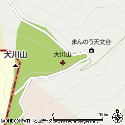 大川山キャンプ場周辺の地図